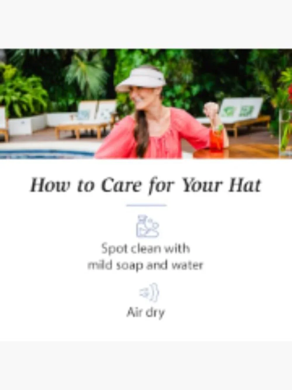 Women's Wide Brim Sun Visor with Adjustable Strap - UPF 50+
